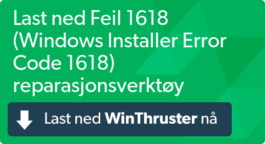 windows installer error 1618